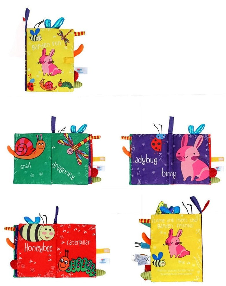 Livre en tissu d'apprentissage de l'anglais pour bébé