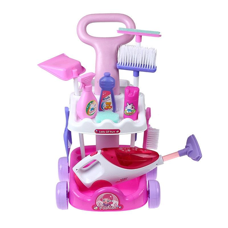Jouet Chariot de Ménage et Aspirateur