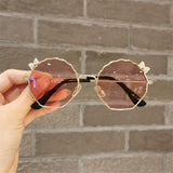 Lunettes de soleil Vintage avec nœud de papillon