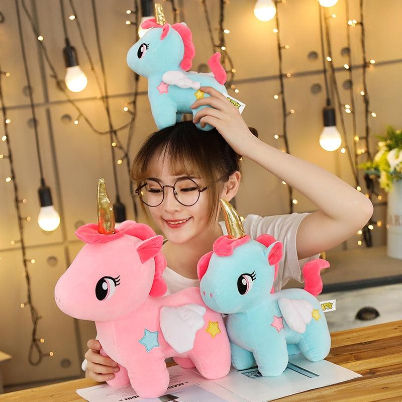 Licorne en peluche au design mignon