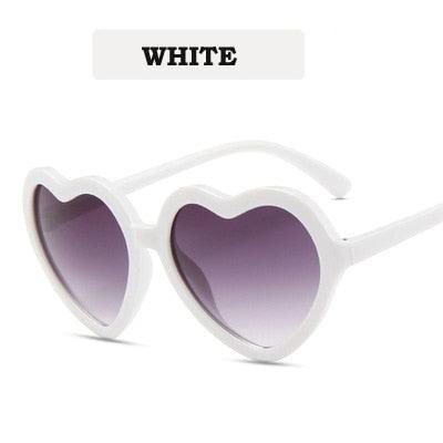Lunettes de soleil rétro en forme de coeur