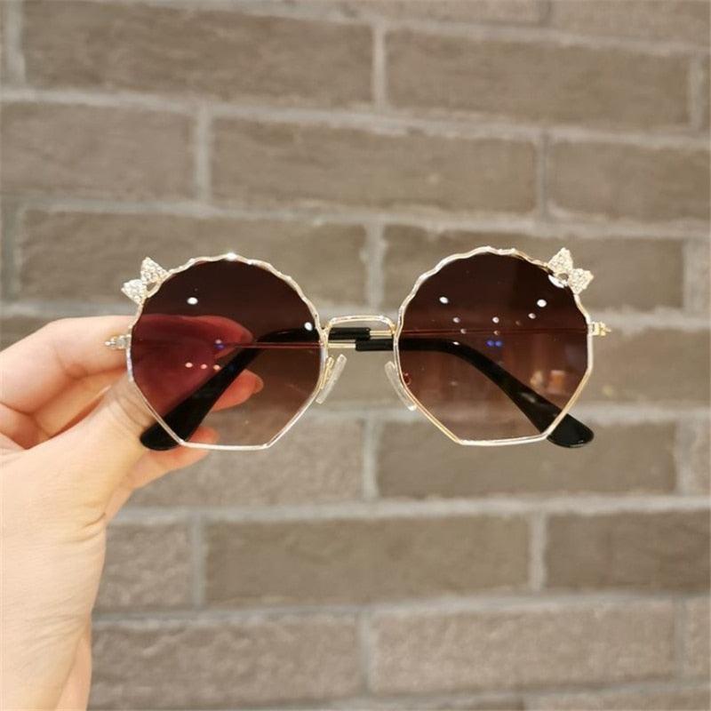 Lunettes de soleil Vintage avec nœud de papillon