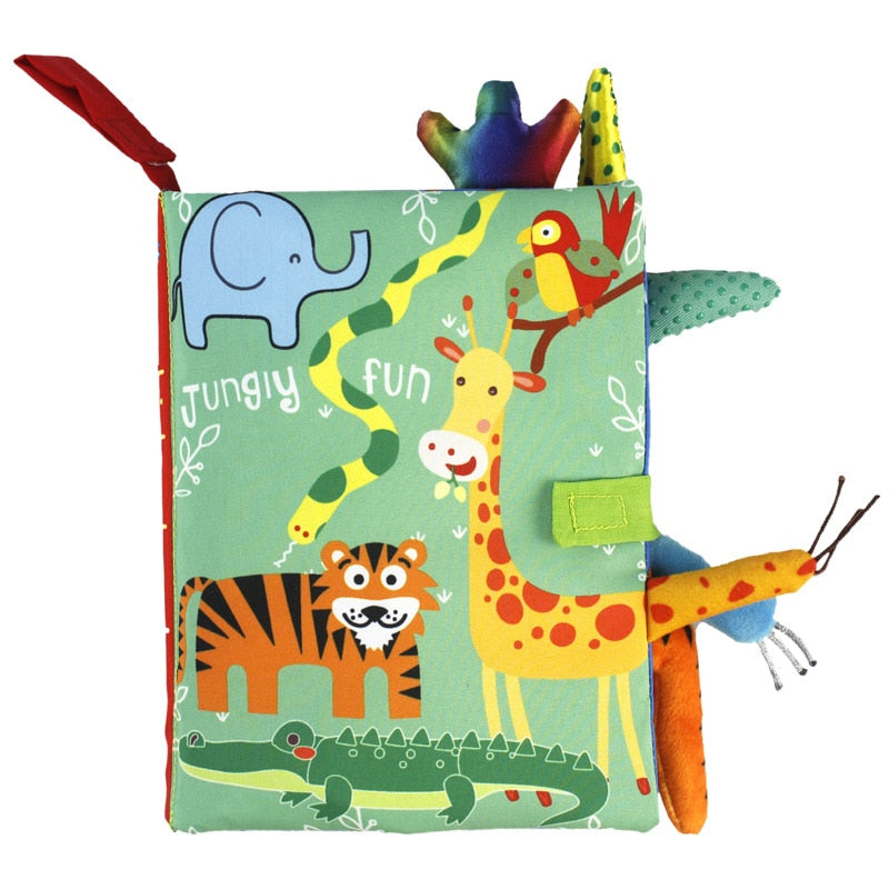 Livre en tissu Montessori pour Bébé
