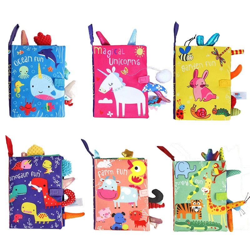 Livre en tissu d'apprentissage de l'anglais pour bébé