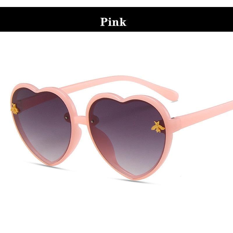 Lunettes de soleil rétro en forme de coeur