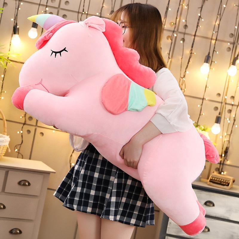Licorne géante en peluche pour enfant
