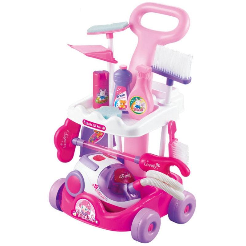 Jouet Chariot de Ménage et Aspirateur