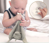 Serviette apaisante avec animaux pour bébé
