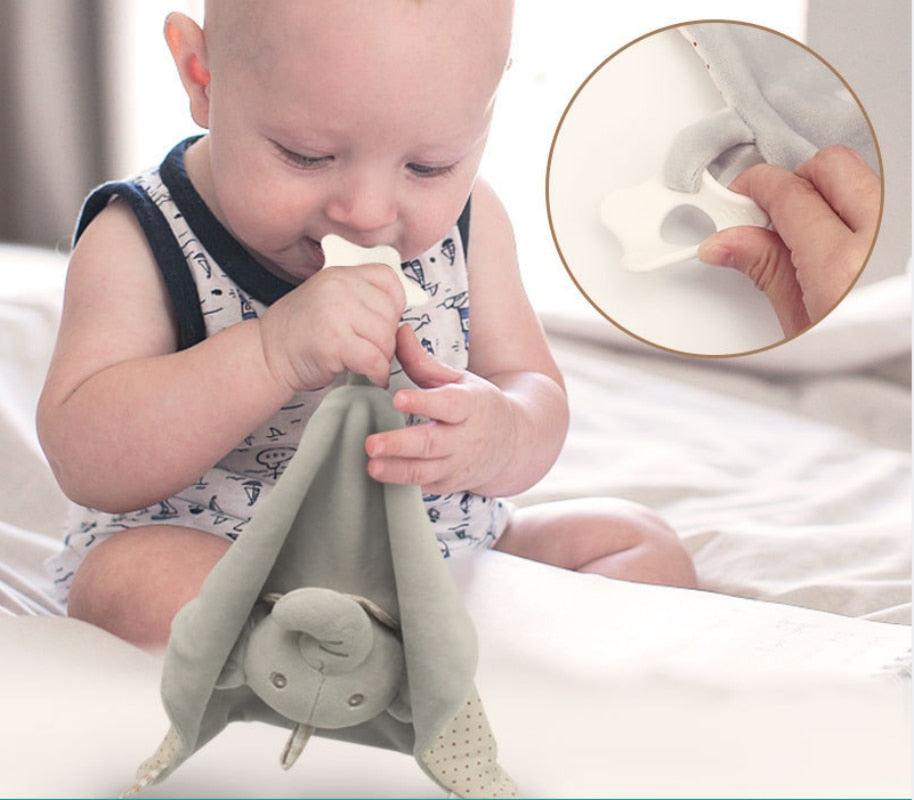 Serviette apaisante avec animaux pour bébé