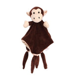 Doudou avec animaux en peluche pour bébé