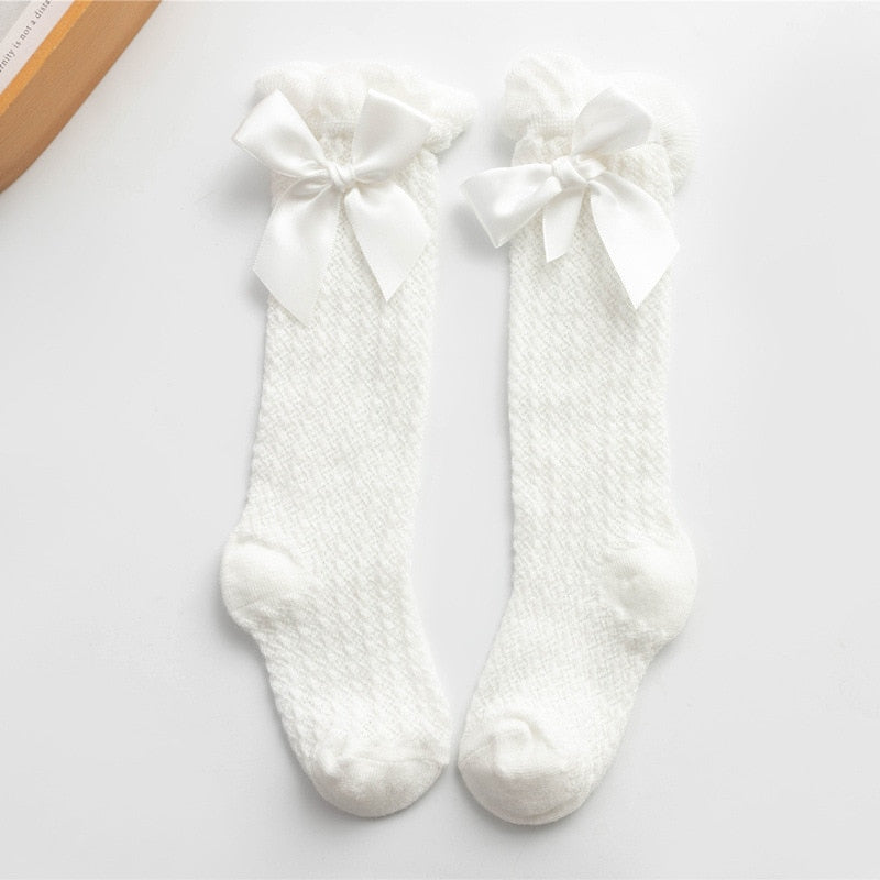 Chaussettes Hautes à Papillon pour Bébé Fille