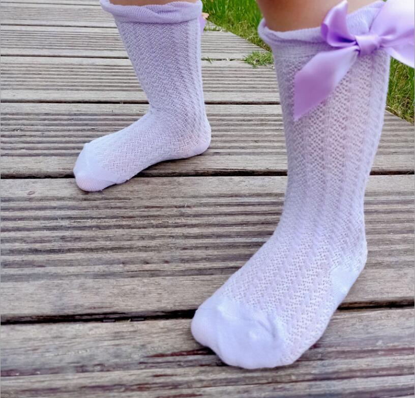 Chaussettes Hautes à Papillon pour Bébé Fille