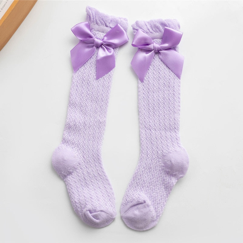 Chaussettes Hautes à Papillon pour Bébé Fille