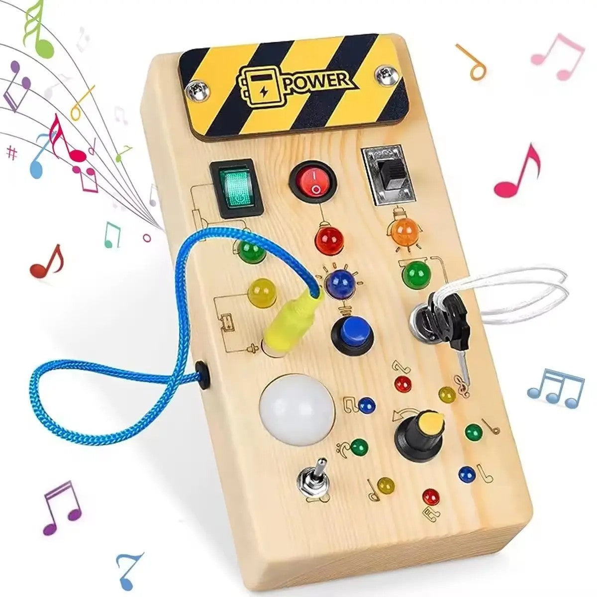 Busy Board Montessori avec Interrupteur