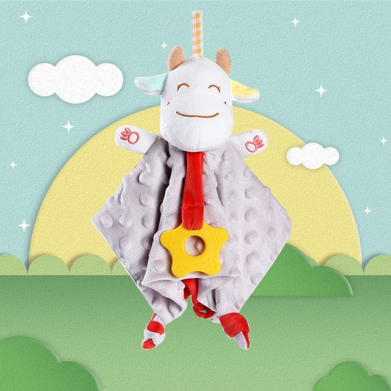 Doudou pour bébé avec animaux en peluche