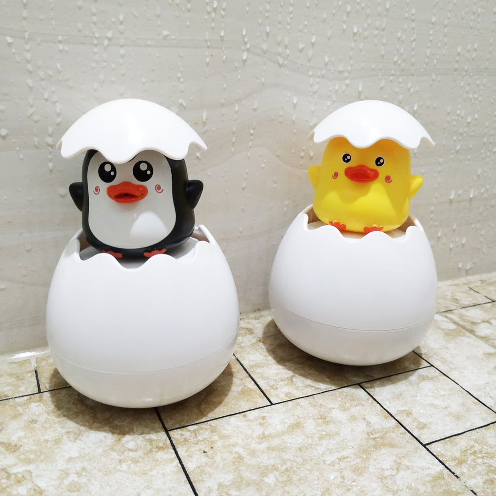 Jouet d'Œuf de Bain pour Bébé à Motifs Adorables