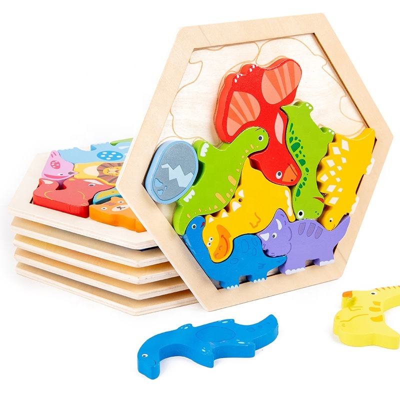 Puzzles Montessori Animaux Fruits et Véhicules