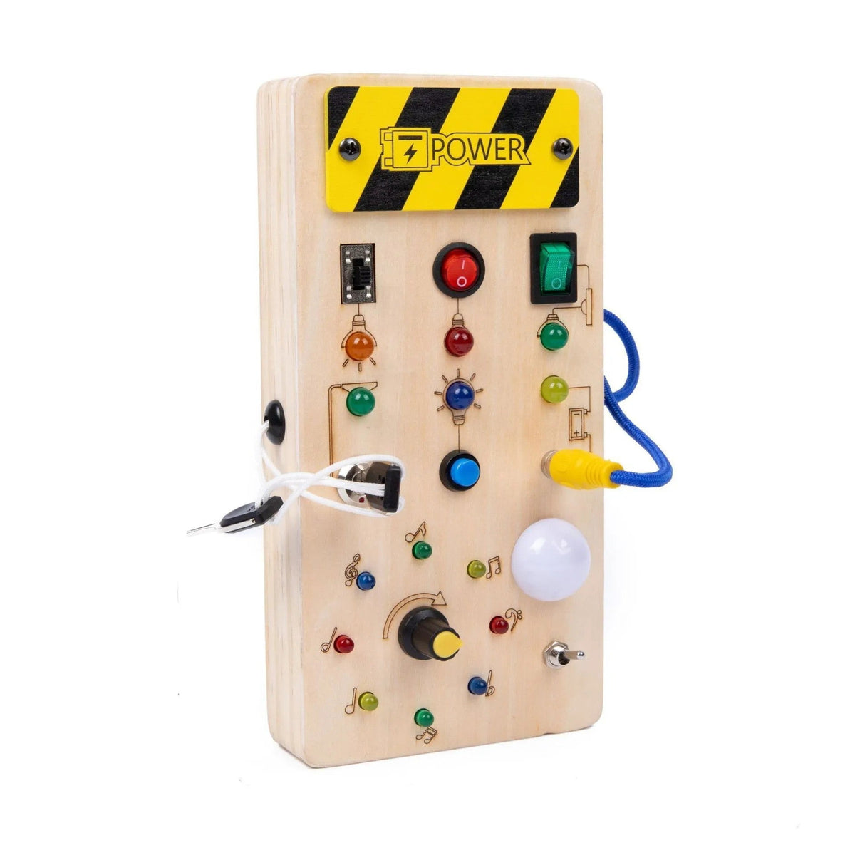 Busy Board Montessori avec Interrupteur