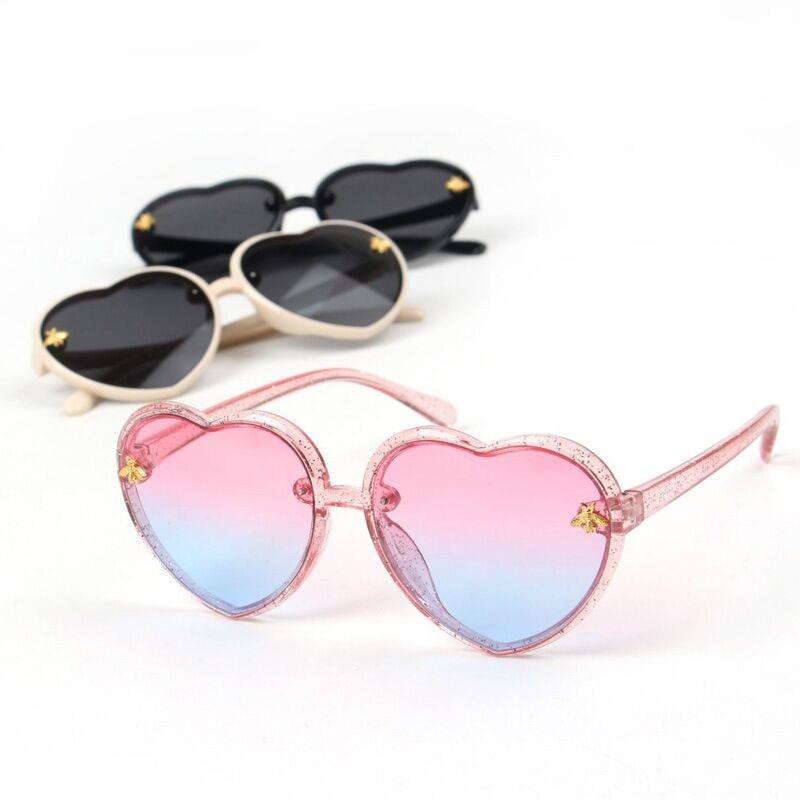 Lunettes de soleil rétro en forme de coeur