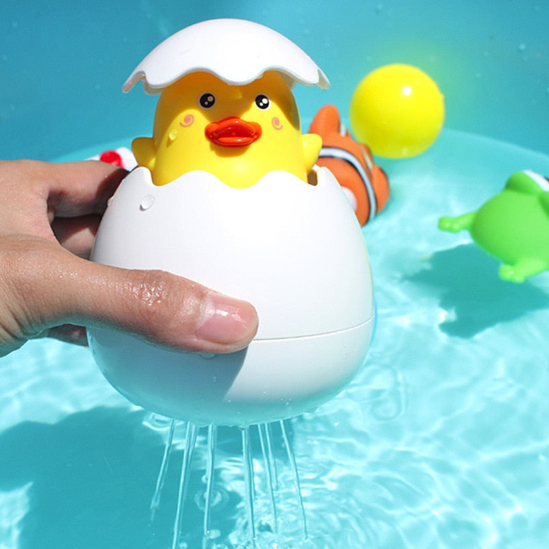 Jouet d'Œuf de Bain pour Bébé à Motifs Adorables