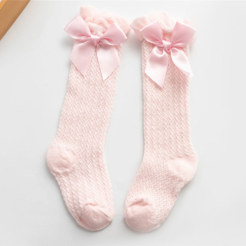 Chaussettes Hautes à Papillon pour Bébé Fille