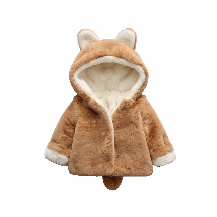 Manteau Bébé Lapin Polaire en Fausse Fourrure