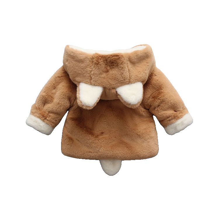 Manteau Bébé Lapin Polaire en Fausse Fourrure