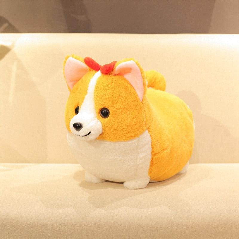 Peluche adorable chien Corgi pour enfant