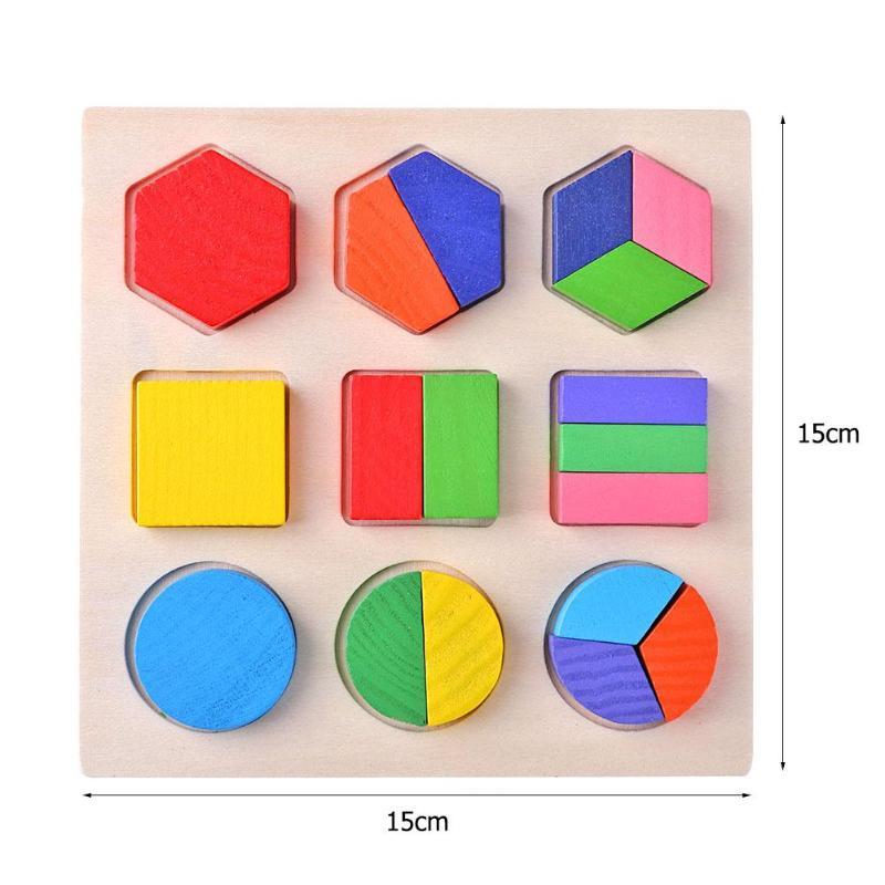 Puzzle Formes Géométriques Montessori en Bois