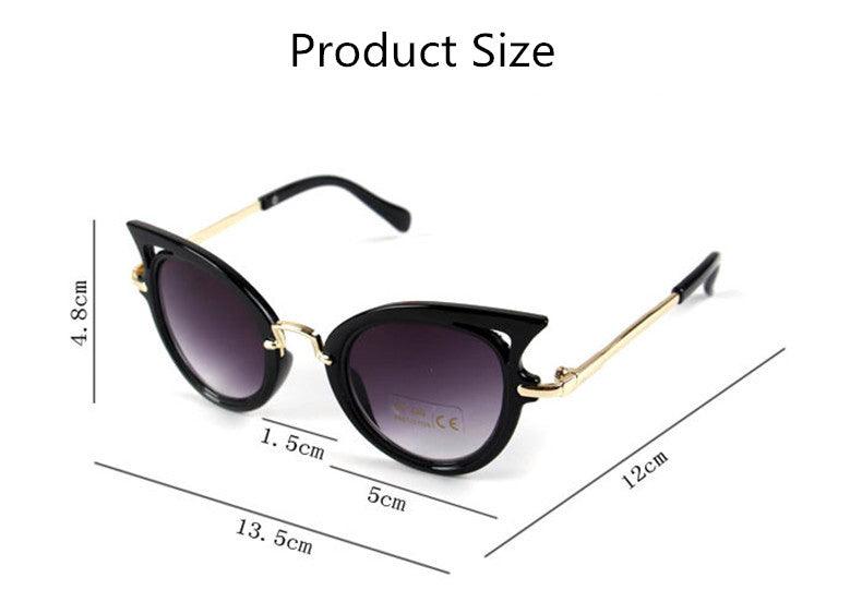 lunettes de soleil yeux de chat pour enfants