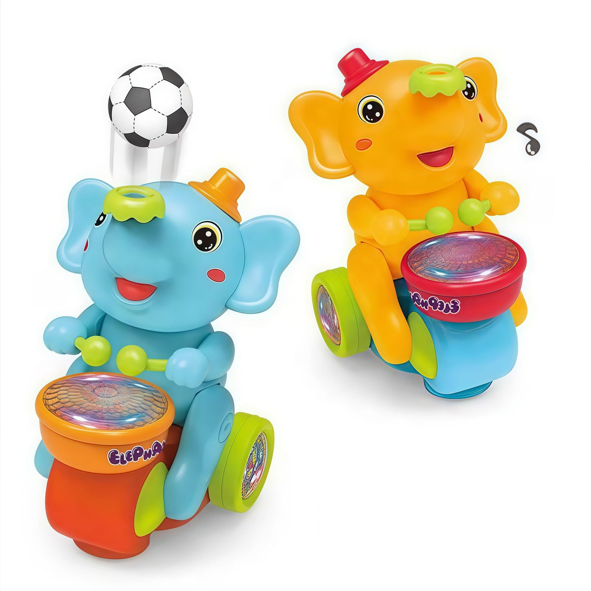 Jouet Éléphant Musical Bébé Souffleur de Balles