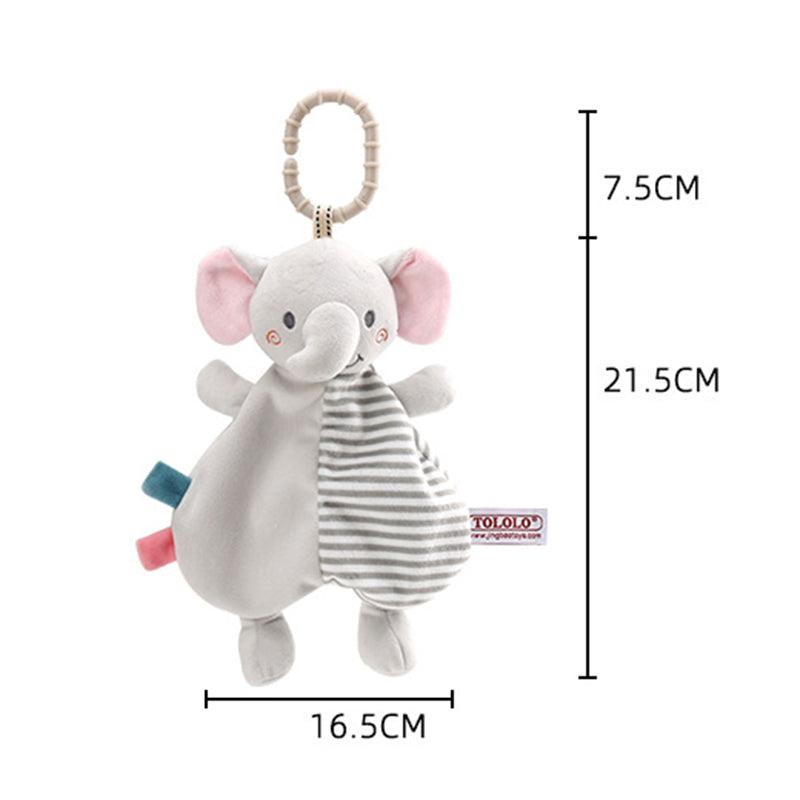 Doudou en peluche animaux avec hochet