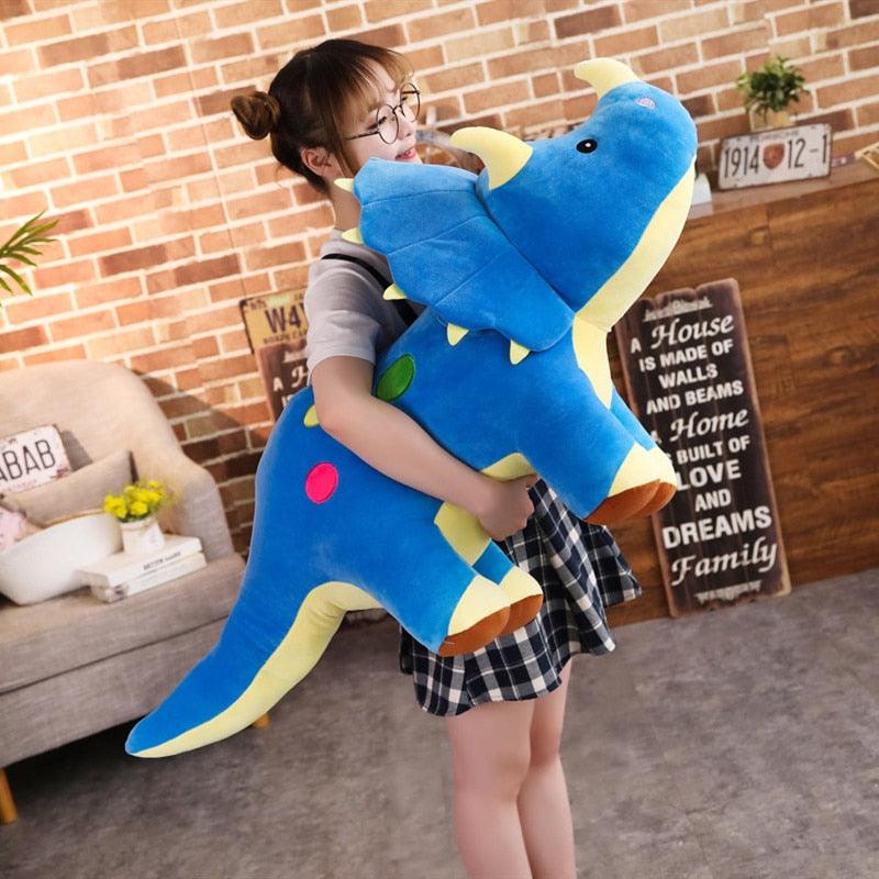 Dinosaures tricératops en peluche pour enfant