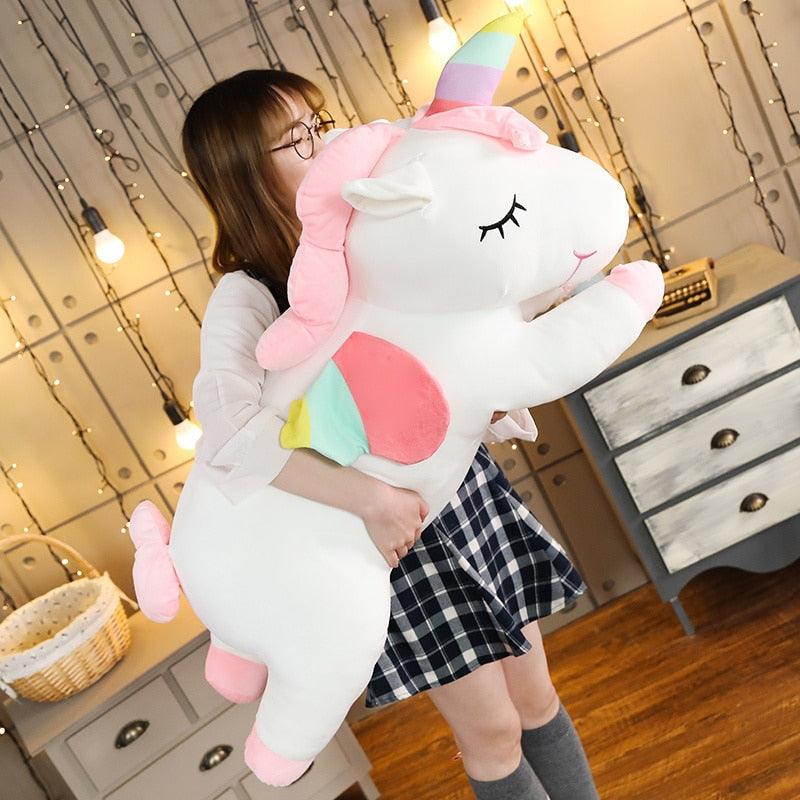 Licorne géante en peluche pour enfant