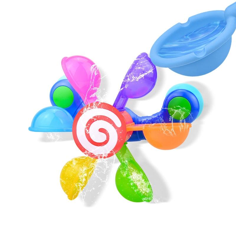 Roue hypnotique colorée pour le bain