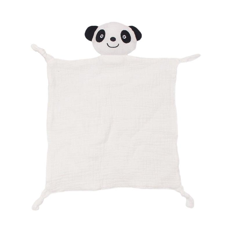 Doudou panda en coton pour bébé
