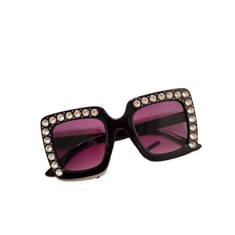 Lunettes de soleil surdimensionnées en diamant pour enfants