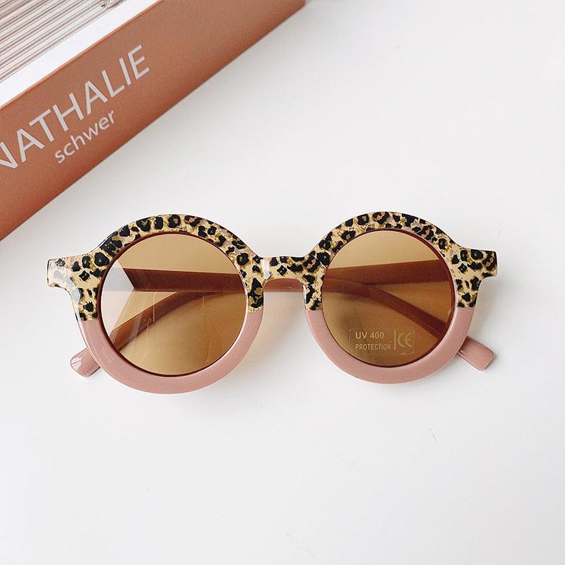 Lunettes de soleil rondes bicolore