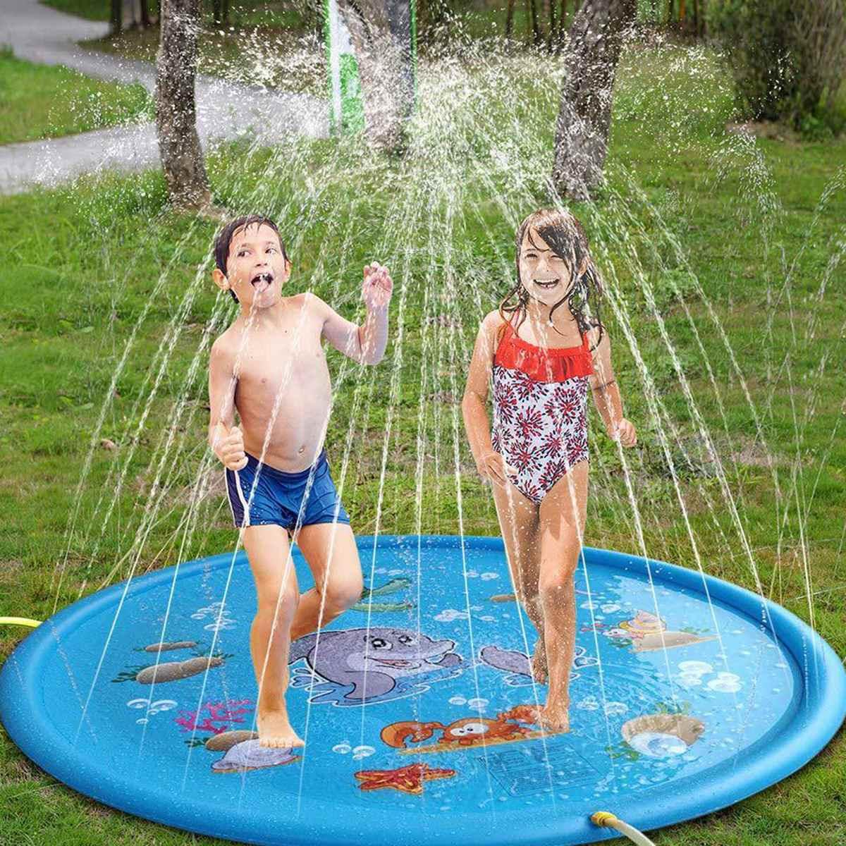Tapis a jet d'eau pour enfant