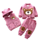 Ensemble 3 Pièces en Velours Garçon et Fille