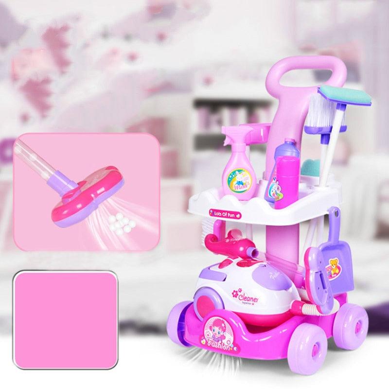 Jouet Chariot de Ménage et Aspirateur