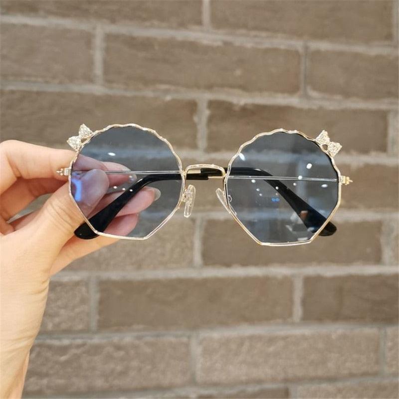 Lunettes de soleil Vintage avec nœud de papillon