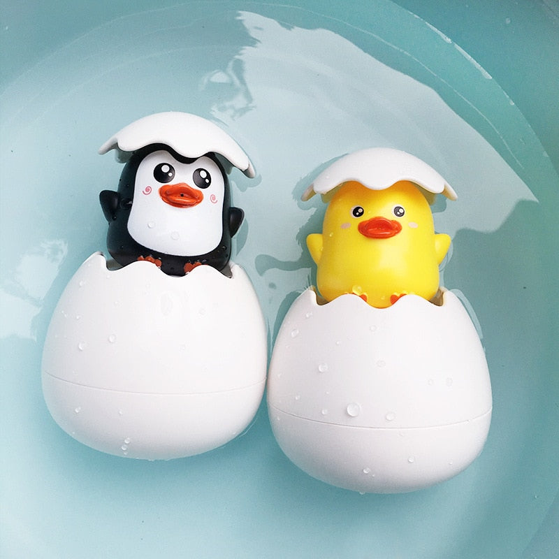 Jouet d'Œuf de Bain pour Bébé à Motifs Adorables