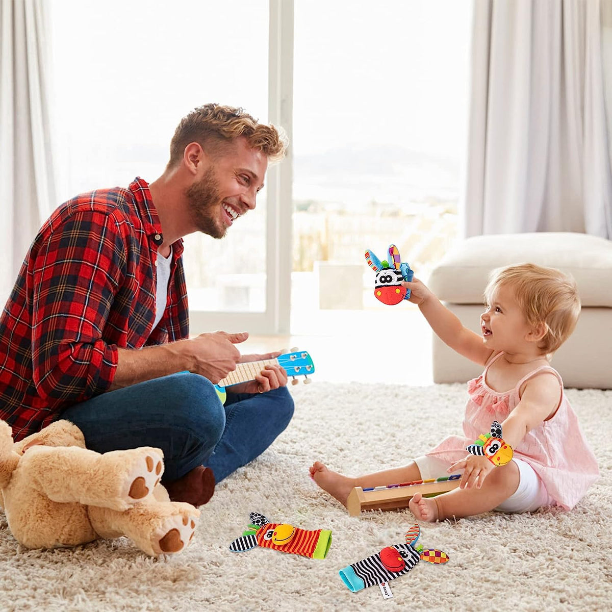 Hochets Mains et Pieds pour Bébé