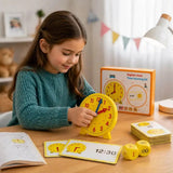 Horloge Éducative Enfant – Kit Montessori – Cartes Puzzle – Dès 3 Ans