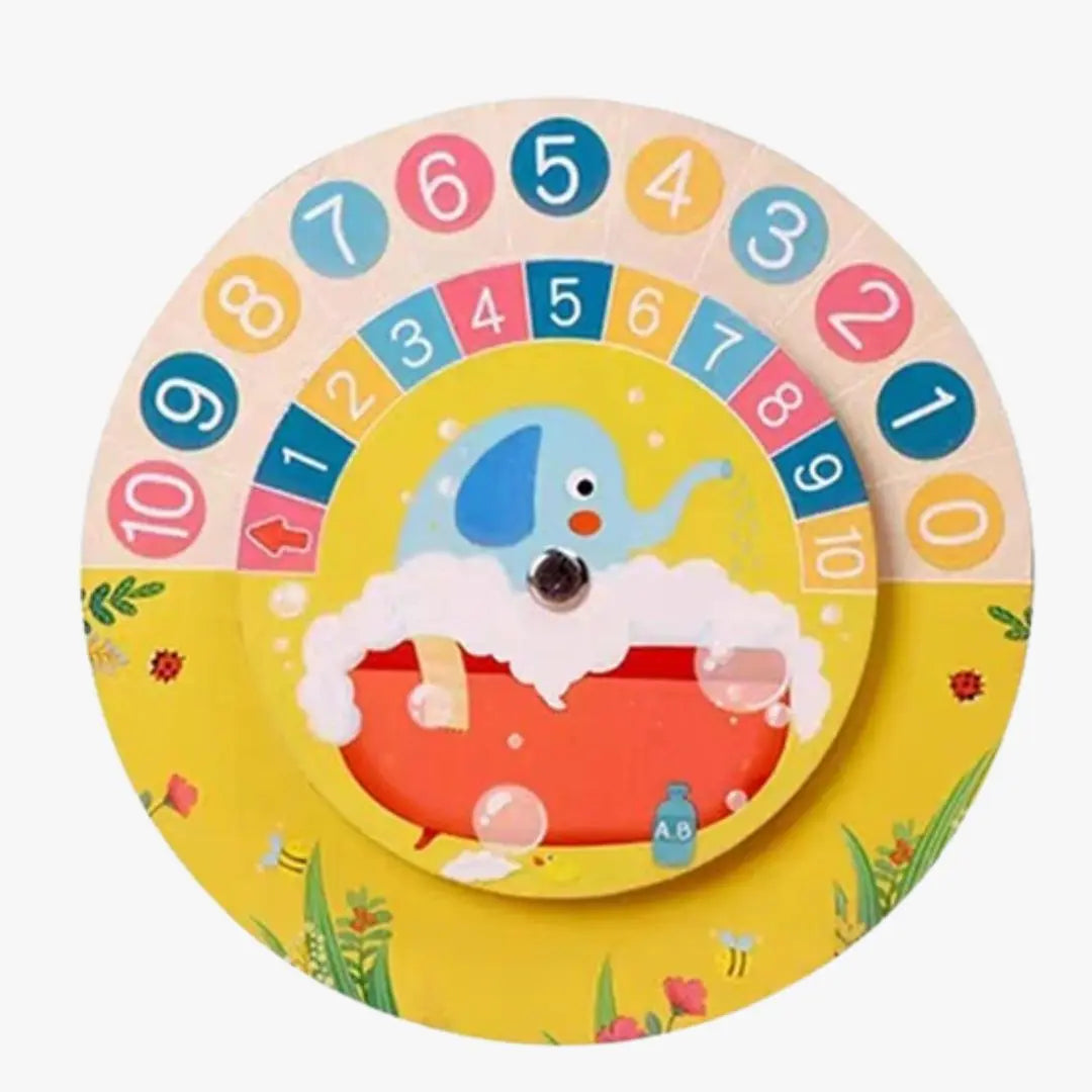 Horloge Montessori 12H et 24H en bois - TimeTeach