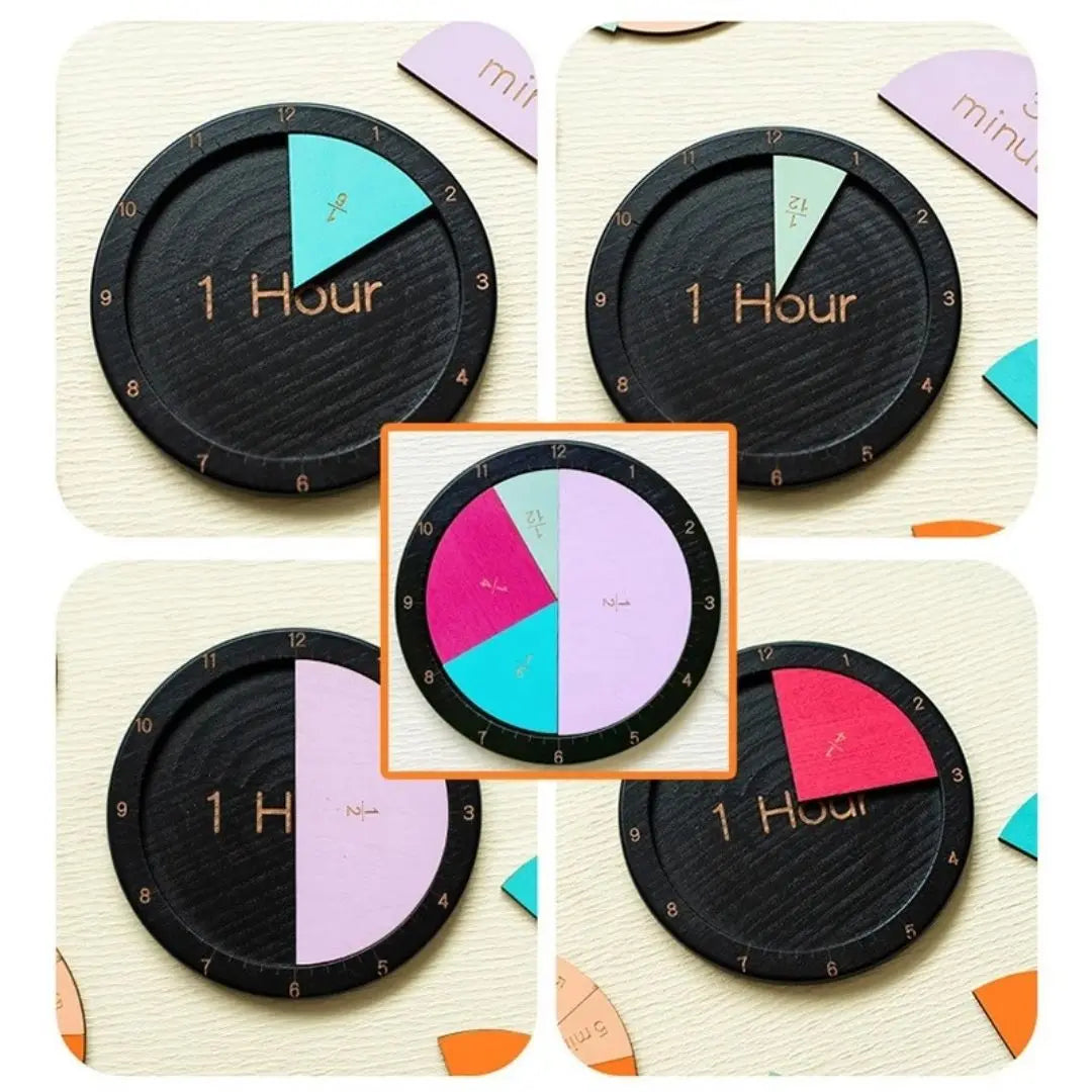 Horloge Montessori - Fraction Clock