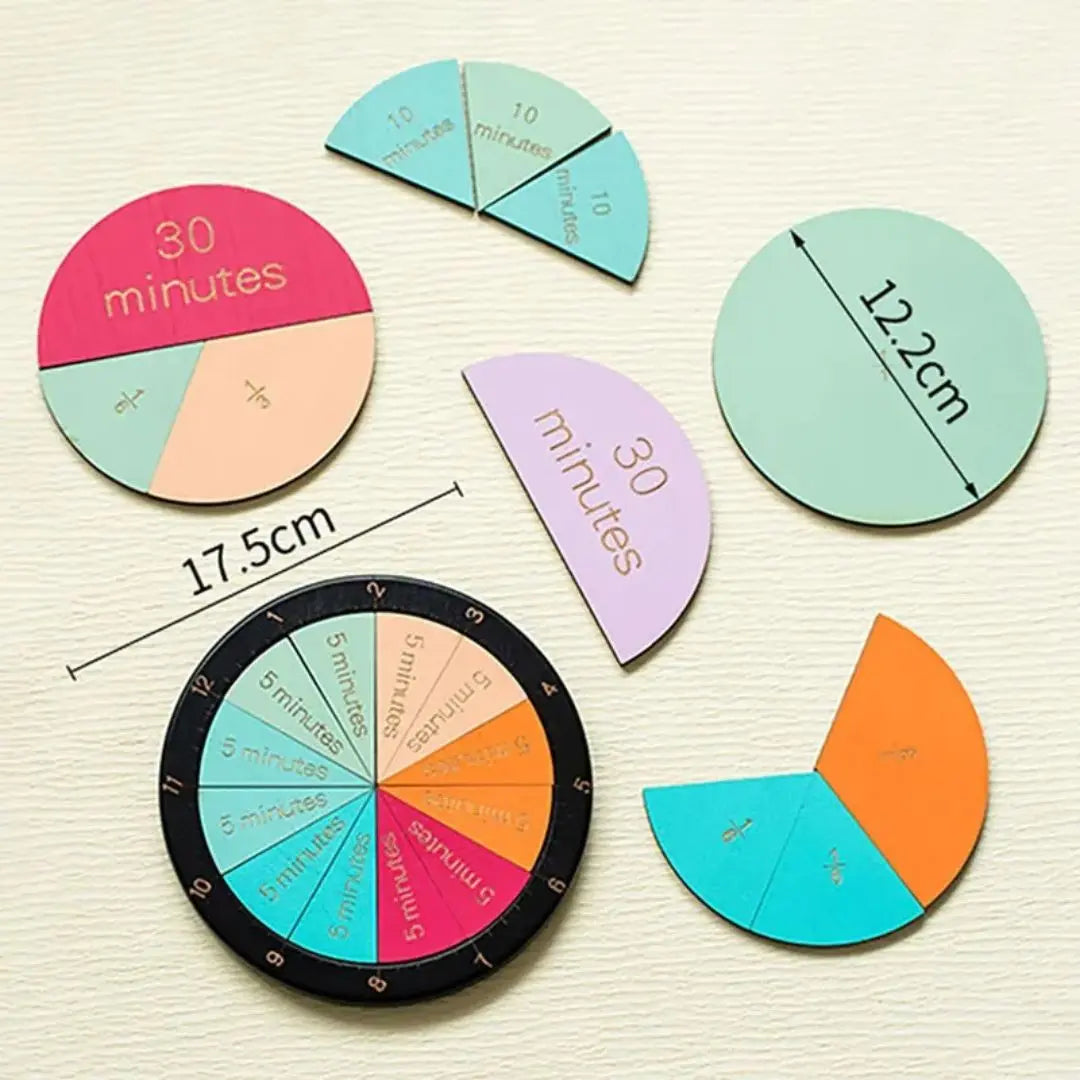Horloge Montessori - Fraction Clock