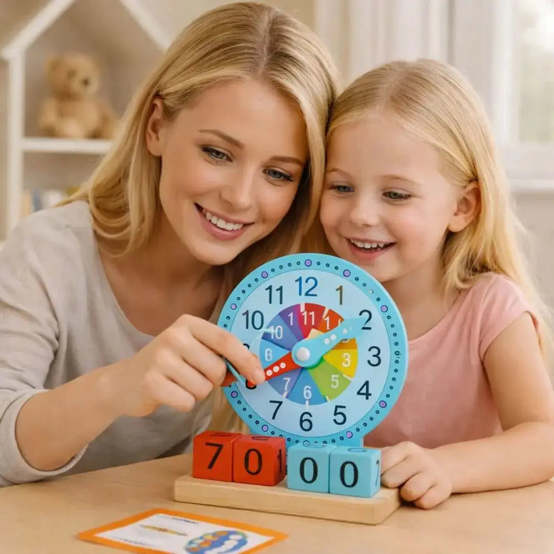 Horloge Montessori Interactive - Alarm Clock Toy