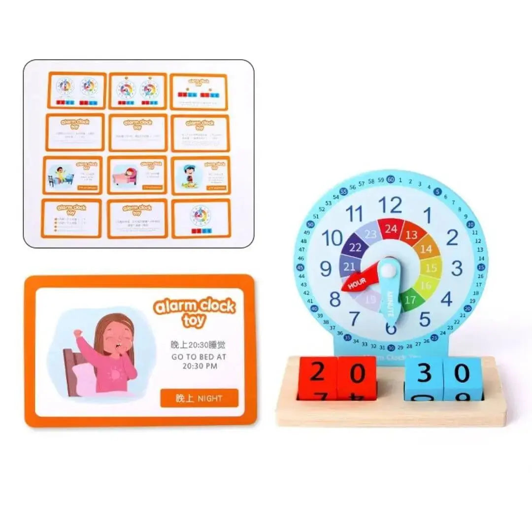 Horloge Montessori Interactive - Alarm Clock Toy